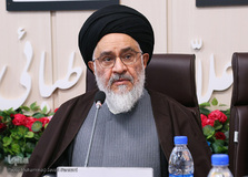  آیت‌الله سید مصطفی محقق‌داماد در همایش یادمان علامه طباطبایی