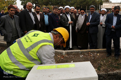 افتتاح نیروگاه برق خورشیدی شهید حججی