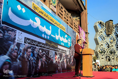علی‌اکبر رائفی‌پور در جشن عید بیعت در میدان امام حسین(ع) تهران