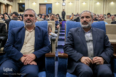 سردار محمدرضا یزدی و رحیم قربانی در اختتامیه ششمین دوره الحافظون
