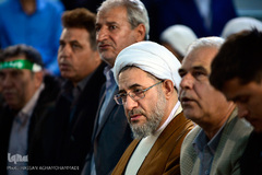 آیت الله محسن اراکی در مراسم جشن میلاد حضرت رسول اکرم(ص) در حرم مطهر حضرت عبدالعظيم حسنی (ع)