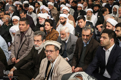 دیدار مسئولان نظام و میهمانان کنفرانس وحدت اسلامى‌ با رهبر انقلاب