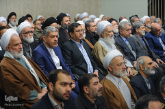 دیدار مسئولان نظام و میهمانان کنفرانس وحدت اسلامى‌ با رهبر انقلاب
