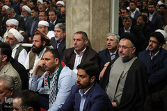 دیدار مسئولان نظام و میهمانان کنفرانس وحدت اسلامى‌ با رهبر انقلاب