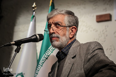 غلامعلی حداد عادل در مراسم نکوداشت سید علی موسوی گرمارودی