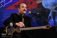کیوان ساکت در مراسم نکوداشت سید علی موسوی گرمارودی