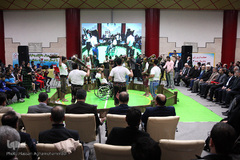 مراسم گلریزان جامعه ورزش کشور در حمایت از مردم مظلوم یمن