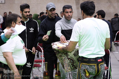 مراسم گلریزان جامعه ورزش کشور در حمایت از مردم مظلوم یمن