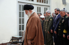 دیدار جمعی از فرماندهان و مسئولین نیروی دریایی ارتش با فرماندهی کل قوا