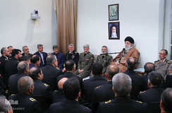 دیدار جمعی از فرماندهان و مسئولین نیروی دریایی ارتش با فرماندهی کل قوا