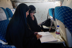 ورود بانوان قرآن پژوه به مشهد مقدس