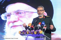 سردار غلام‌حسین غیب‌پرور در اولین گردهمایی ملی فعالان فضای مجازی بسیج