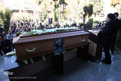 مراسم تشییع پیکر مرحوم ابوالفضل زرویی نصرآباد، شاعر و طنزپرداز