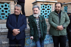 مراسم تشییع پیکر مرحوم ابوالفضل زرویی نصرآباد، شاعر و طنزپرداز