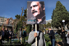 مراسم تشییع پیکر مرحوم ابوالفضل زرویی نصرآباد، شاعر و طنزپرداز