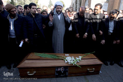 مراسم تشییع پیکر مرحوم ابوالفضل زرویی نصرآباد، شاعر و طنزپرداز