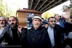 مراسم تشییع پیکر مرحوم ابوالفضل زرویی نصرآباد، شاعر و طنزپرداز