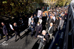 مراسم تشییع پیکر مرحوم ابوالفضل زرویی نصرآباد، شاعر و طنزپرداز