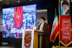 حجت الاسلام سید علی قاضی عسگر در مراسم اختتامیه سوگواره عبرات