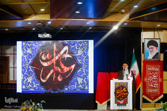 حجت الاسلام سید علی قاضی عسگر در مراسم اختتامیه سوگواره عبرات