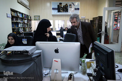 بازدید امیر خوراکیان، معاون محتوای مرکز ملی فضای مجازی از سرویس چند رسانه ای ایکنا