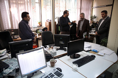 بازدید امیر خوراکیان، معاون محتوای مرکز ملی فضای مجازی از سرویس سیاسی ایکنا