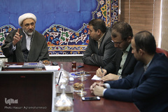 نشست حجت‌الاسلام والمسلمین محسن عرفاتی، سرپرست شبکه قرآن و معارف سیما با رییس و مدیران سازمان قرآنی دانشگاهیان کشور 