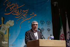 حمیدرضا طیبی، رییس جهاد دانشگاهی در هشتمین آیین اعطای تندیس ملی فداکاری دانشجویان ایران