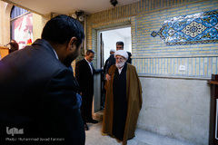  آیت الله محمدعلی تسخیری٬ رئیس شورای عالی مجمع جهانی تقریب مذاهب اسلامی در بزرگداشت هفته پژوهش در سازمان فرهنگ و ارتباطات