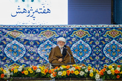  آیت الله محمدعلی تسخیری٬ رئیس شورای عالی مجمع جهانی تقریب مذاهب اسلامی در بزرگداشت هفته پژوهش در سازمان فرهنگ و ارتباطات اسلامی