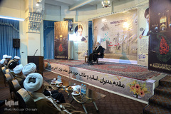 آیت الله اعرافی، مدیر حوزه های علیمه کشور در بزرگداشت روز وحدت حوزه و دانشگاه در مدرسه عالی شهید مطهری