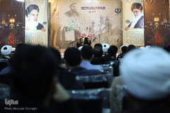 حجت الاسلام و المسلمین اعرافی، مدیر حوزه های علیمه کشور در بزرگداشت روز وحدت حوزه و دانشگاه در مدرسه عالی شهید مطهری