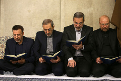 مراسم بزرگداشت آیت‌الله هاشمی شاهرودی در حسینیه امام خمینی(ره)