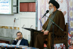 حجت الاسلام حسینی همدانی، امام جمعه استان البرز در پانصدمین کرسی تلاوت مسجد صاحب الزمان (عج)