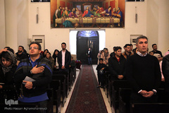 مراسم آغاز سال نو میلادی در کلیسای مریم مقدس تهران