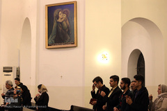 مراسم آغاز سال نو میلادی در کلیسای مریم مقدس تهران