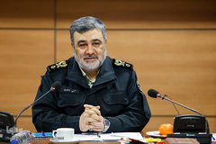 سردار حسین اشتری٬ فرمانده نیروی انتظامی جمهوری اسلامی ایران در همایش سراسری مدیران و مسئولان بنیاد حفظ آثار و نشر ارزش‌های دفاع مقدس