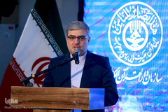 مهدی قره‌شیخلو، رئیس سازمان دارالقرآن الکریم در یازدهمین گردهمایی اصحاب چاپ و نشر قرآن کریم در شهر مقدس قم