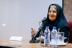 نوش آفرین انصاری در نشست «نیم قرن از مونترال تا تهران»