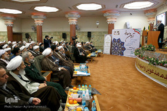 حجت‌الاسلام‌والمسلمین محمدی گلپایگانی، رئیس دفتر مقام معظم رهبری در مراسم معارفه حجت‌الاسلام والمسلمین ناصرالدین نوری‌زاده، رییس جدید مرکز رسیدگی به امور مساجد