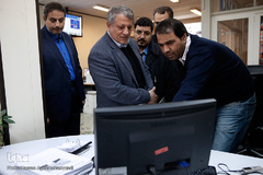 بازدید محسن هاشمی رفسنجانی، رییس شورای اسلامی شهر تهران از سرویس سیاسی ایکنا