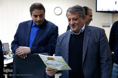 بازدید  محسن هاشمی رفسنجانی، رییس شورای اسلامی شهر تهران از سرویس اندیشه ایکنا