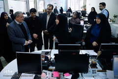 بازدید محسن هاشمی رفسنجانی، رییس شورای اسلامی شهر تهران از تحریریه فارسی ایکنا