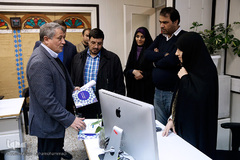 بازدید محسن هاشمی رفسنجانی، رییس شورای اسلامی شهر تهران از سرویس چند رسانه ای ایکنا