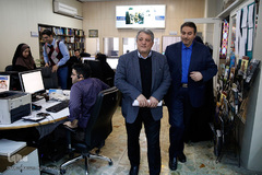 بازدید محسن هاشمی رفسنجانی، رییس شورای اسلامی شهر تهران از تحریریه فارسی ایکنا