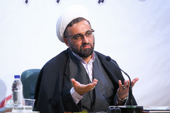 حجت الاسلام والمسلمین حسینعلی سعدی، رئیس دانشگاه امام صادق(ع) درنشست علمی جستاری در روایات طبی در پرتو ملاحظات فقهی-اصولی