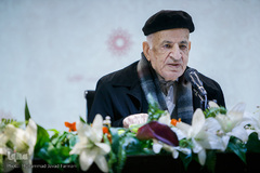 مهدی محقق در مراسم بزرگداشت آیت‌الله محمد واعظ‌زاده خراسانی