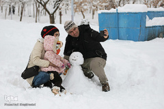 تبریز سپیدپوش شد