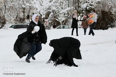 تبریز سپیدپوش شد