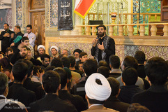 مراسم تشییع دو شهید گمنام در قم
